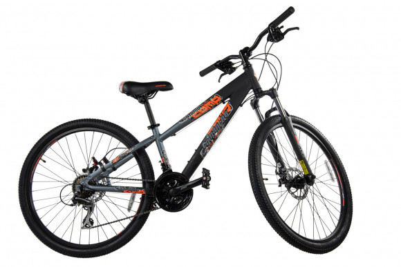 Велосипед Comanche Ontario Comp Disc 1.2 13", чорний-сріблястий Велосипед Comanche Ontario Comp Disc 1.2 13", чорний-сріблястий