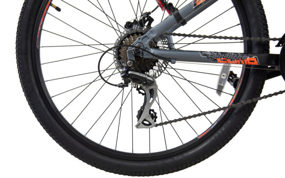 Велосипед Comanche Ontario Comp Disc 1.2 13", чорний-сріблястий Велосипед Comanche Ontario Comp Disc 1.2 13", чорний-сріблястий