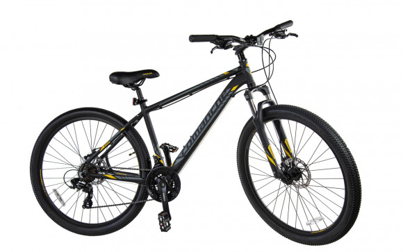 Велосипед Comanche Prairie 27 Disc 1.2 16", серый-желтый Велосипед Comanche Prairie 27 Disc 1.2 16", серый-желтый