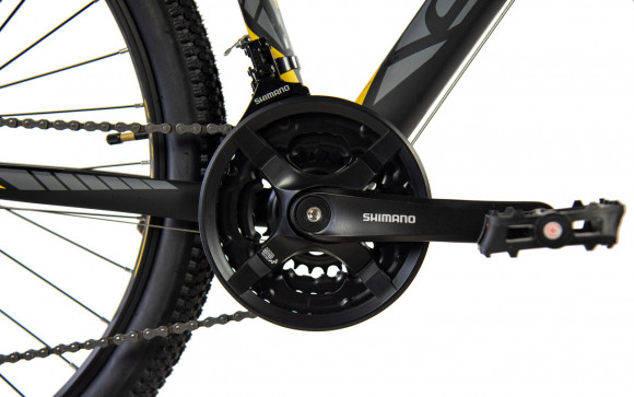 Велосипед Comanche Prairie 27 Disc 1.2 16", серый-желтый Велосипед Comanche Prairie 27 Disc 1.2 16", серый-желтый