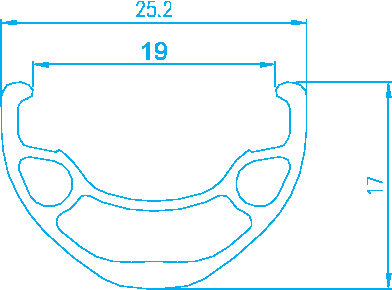 Обід Alex Rims MD19 AV 36H 27.5", білий