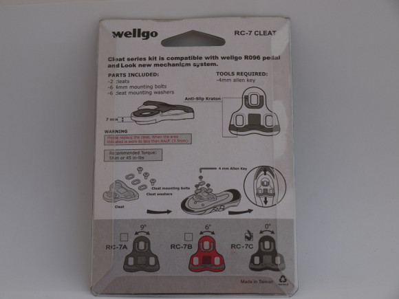 Шипы для велообуви Wellgo RC-7С, черный