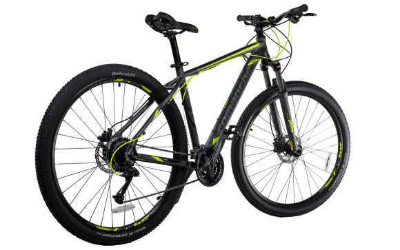 Велосипед Comanche Backfire 29 23", сірий-жовтий Велосипед Comanche Backfire 29 23", сірий-жовтий