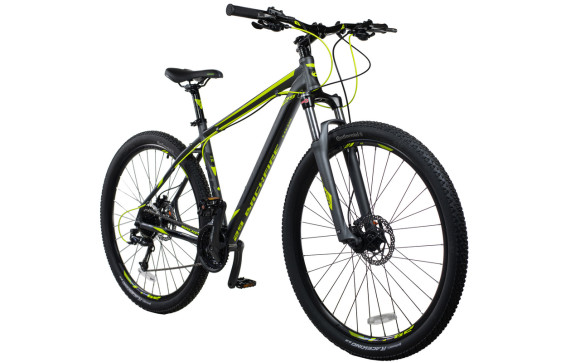 Велосипед Comanche Backfire 29 23", сірий-жовтий Велосипед Comanche Backfire 29 23", сірий-жовтий