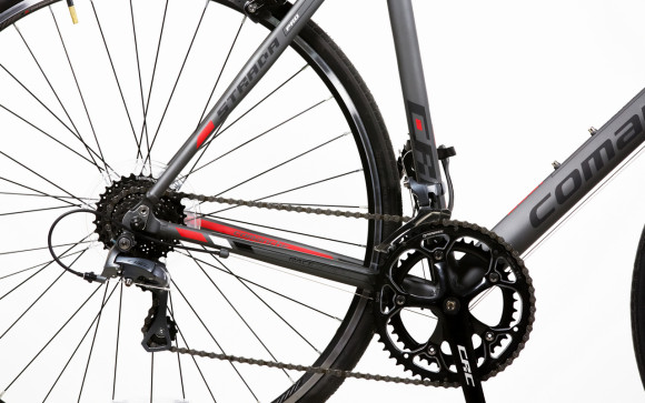 Велосипед Comanche Strada Pro 58CM, сірий-червоний Велосипед Comanche Strada Pro 58CM, сірий-червоний