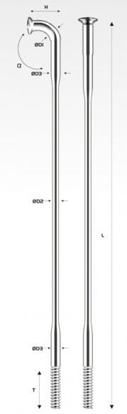 Набір спиць Pillar Treo 284MM 38PC, чорний