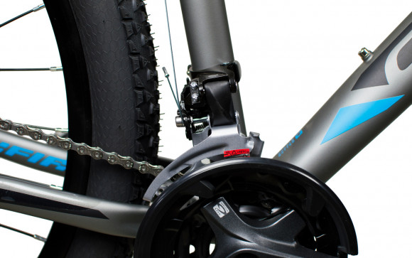 Велосипед Comanche Backfire 27 17.5", сірий-синій Велосипед Comanche Backfire 27 17.5", сірий-синій