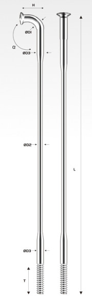 Набір спиць Pillar Treo 298MM 38PC, чорний