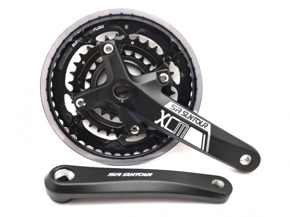 Шатун SR Suntour CW15 XCM T414 PBSG 175MM 44/32/22T, чорний