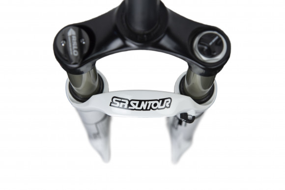 Вилка SR Suntour SF16 Raidon XC DS RL R 100 29", белый