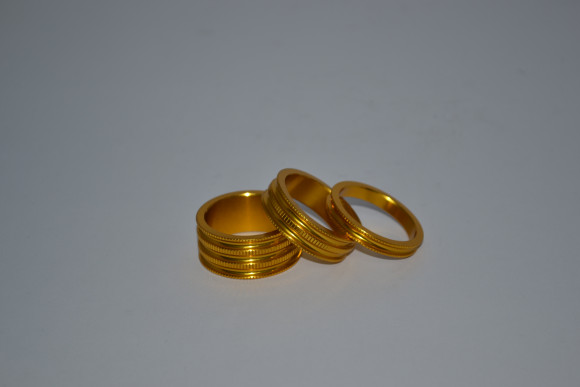 Набор проставочных колец Token TKA1231 5/10/15MM, золотой