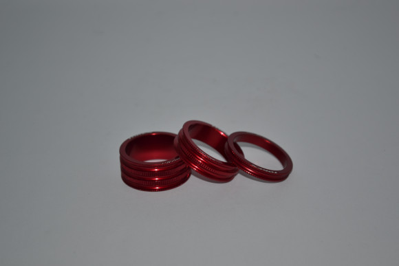 Набор проставочных колец Token TKA1231 5/10/15MM, красный