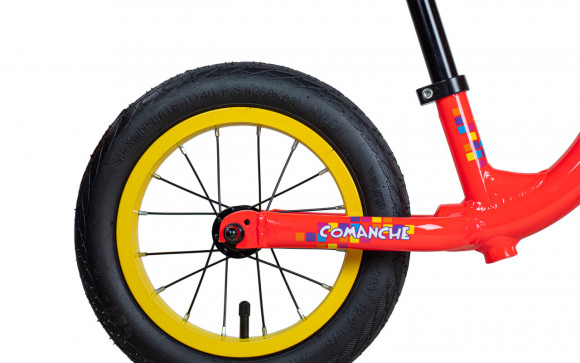 Беговел Comanche Pixel 12", червоний-жовтий